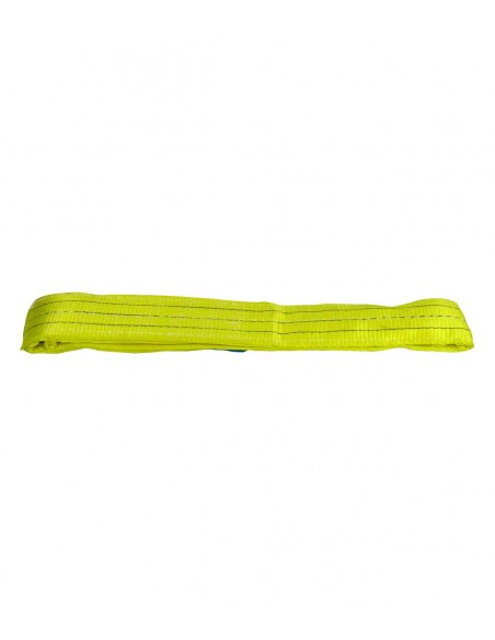 FIPCENTER-Élingue textile sangle plate de levage CMU 3 tonnes jaune - 2 boucles-ELP03T